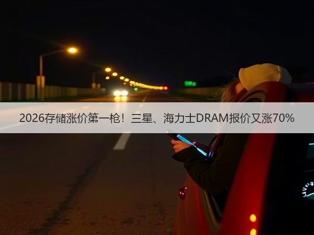 2026存储涨价第一枪！三星、海力士DRAM报价又涨70%(图1)