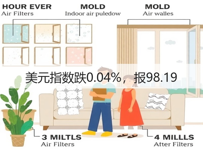 美元指数跌0.04%，报98.19