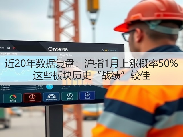 近20年数据复盘：沪指1月上涨概率50% 这些板块历史“战绩”较佳(图1)