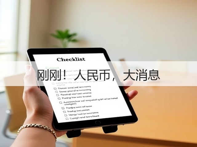 刚刚！人民币，大消息(图1)
