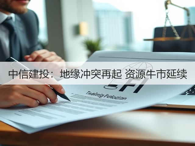 中信建投：地缘冲突再起 资源牛市延续(图1)