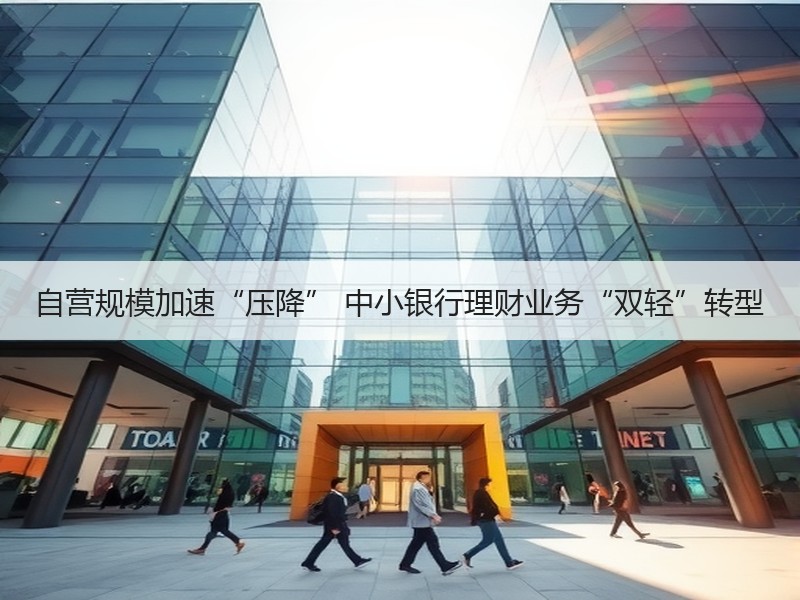 自营规模加速“压降” 中小银行理财业务“双轻”转型