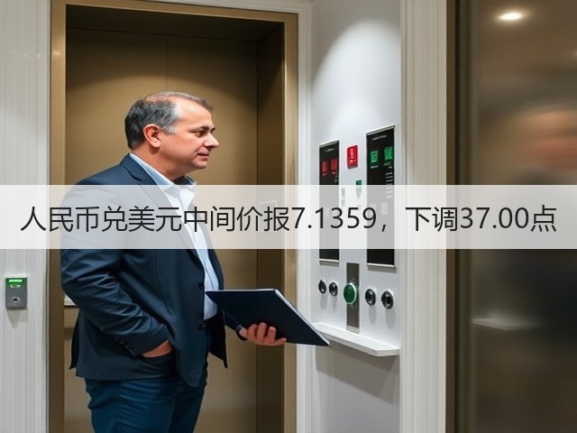 人民币兑美元中间价报7.1359，下调37.00点(图3)
