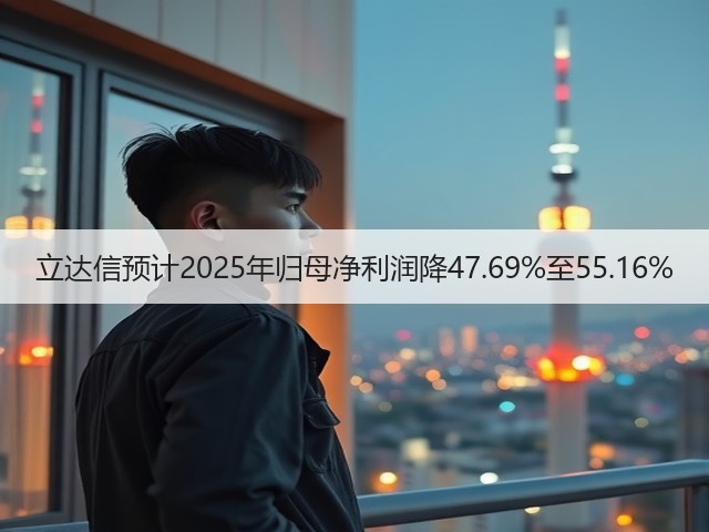 立达信预计2025年归母净利润降47.69%至55.16%(图1)