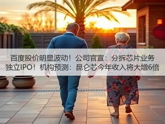 百度股价明显波动！公司官宣：分拆芯片业务 独立IPO！机构预测：昆仑芯今年收入将大增6倍(图3)