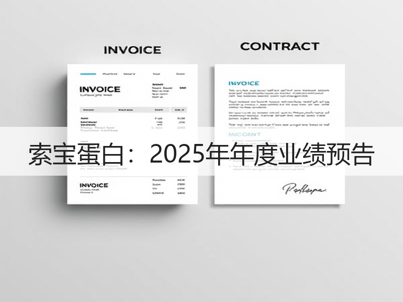 索宝蛋白：2025年年度业绩预告