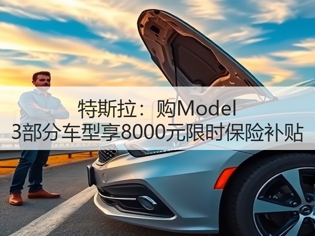 特斯拉:购Model 3部分车型享8000元限时保险补贴(图2) 特斯拉:购Model 3部分车型享8000元限时保险补贴(图2)