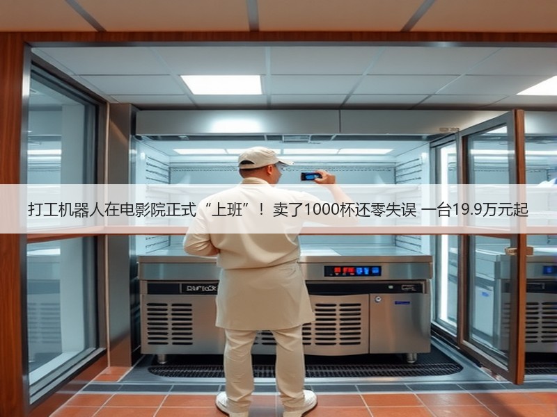打工机器人在电影院正式“上班”！卖了1000杯还零失误 一台19.9万元起