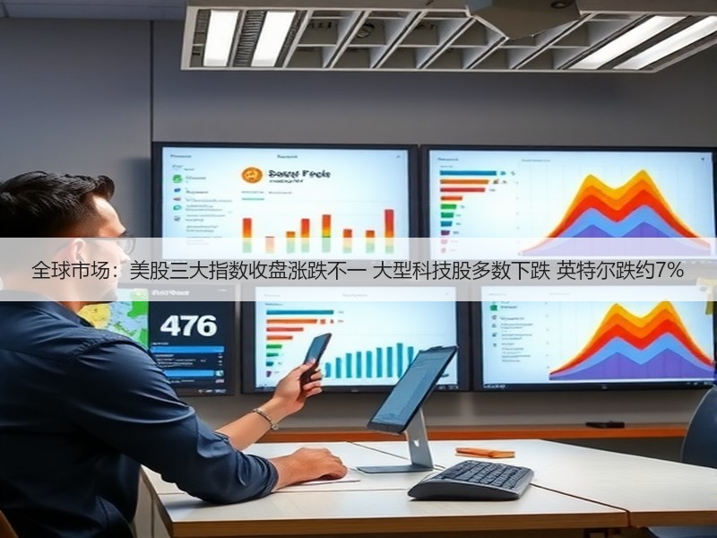 全球市场：美股三大指数收盘涨跌不一 大型科技股多数下跌 英特尔跌约7%