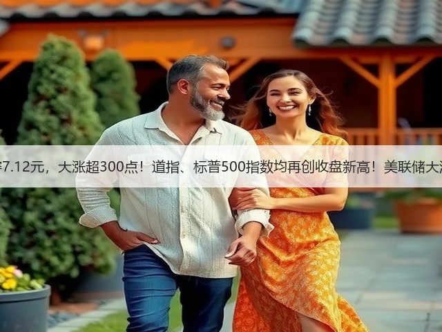 离岸人民币涨穿7.12元，大涨超300点！道指、标普500指数均再创收盘新高！美联储大消息，事关降息(图2)