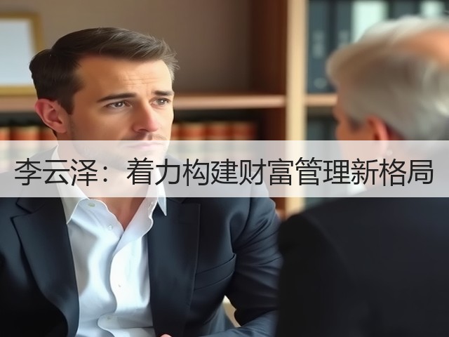 李云泽:着力构建财富管理新格局(图2) 李云泽:着力构建财富管理新格局(图2)