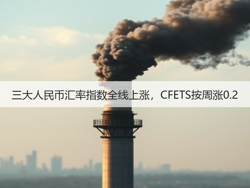 三大人民币汇率指数全线上涨，CFETS按周涨0.2